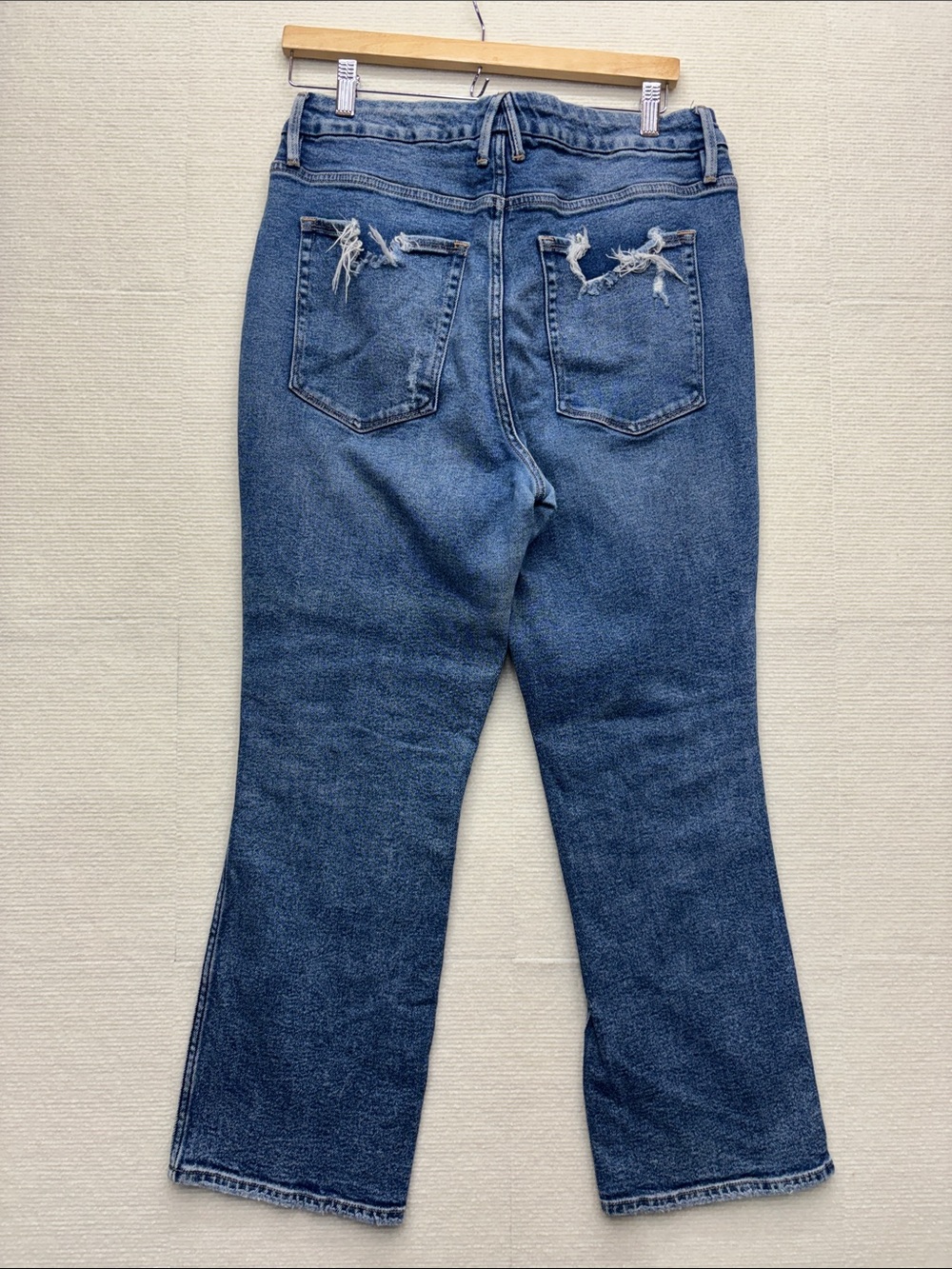 Good American good curve Distressed Blue Women’s Jeans 15 33 - Picture 5 of 5
